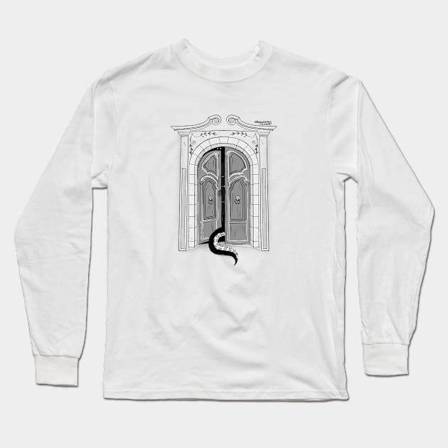 Fancy + Hounted Room Long Sleeve T-Shirt by Gummy Illustrations